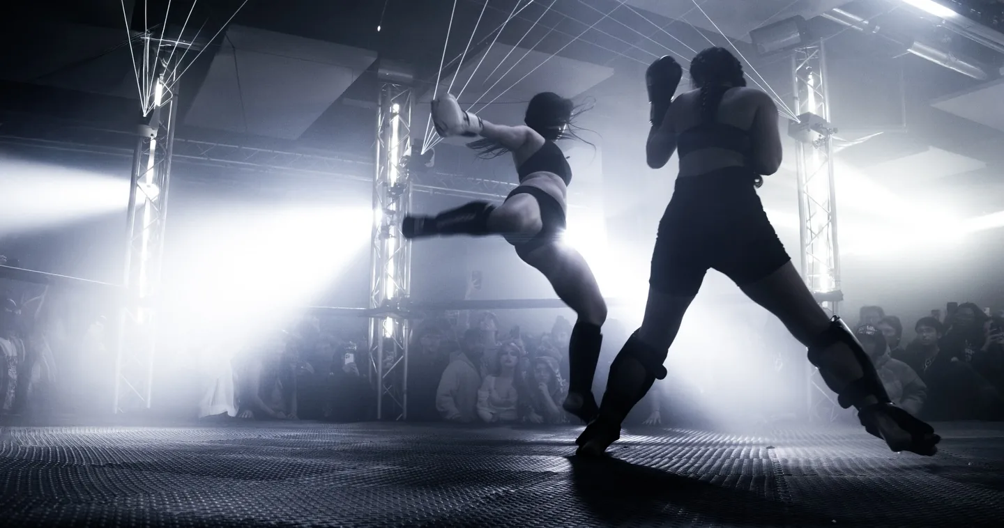 A kick through the light